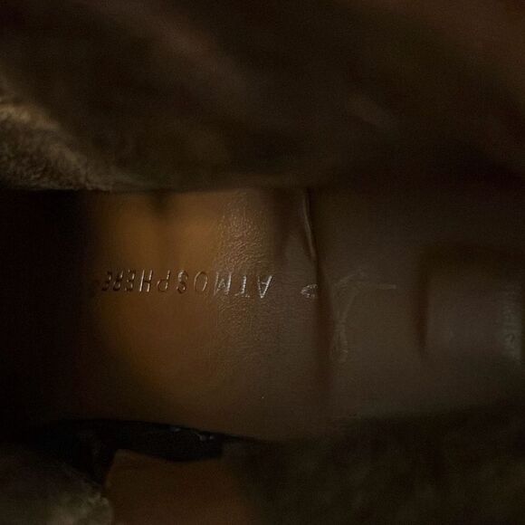 Women's Brown Cognac Western Wedge Heel Ankle Booties - Picture 8 of 9